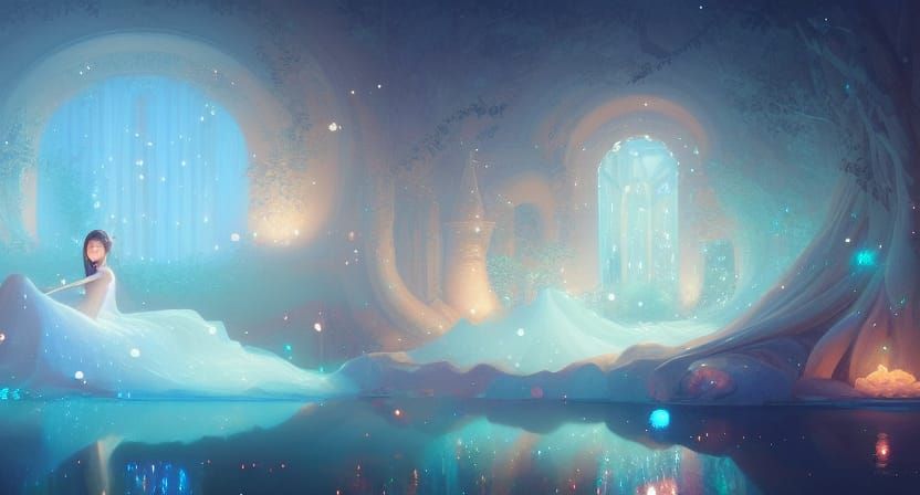 Magical World Canvas Painting in Digital Illustration