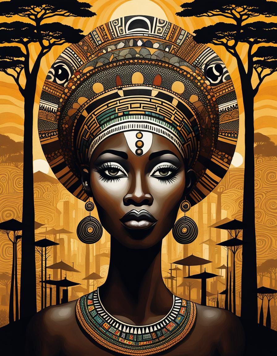 Portrait of an african woman