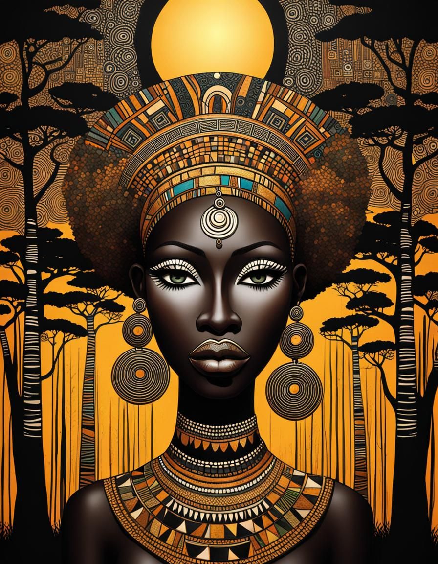 Portrait of an african woman