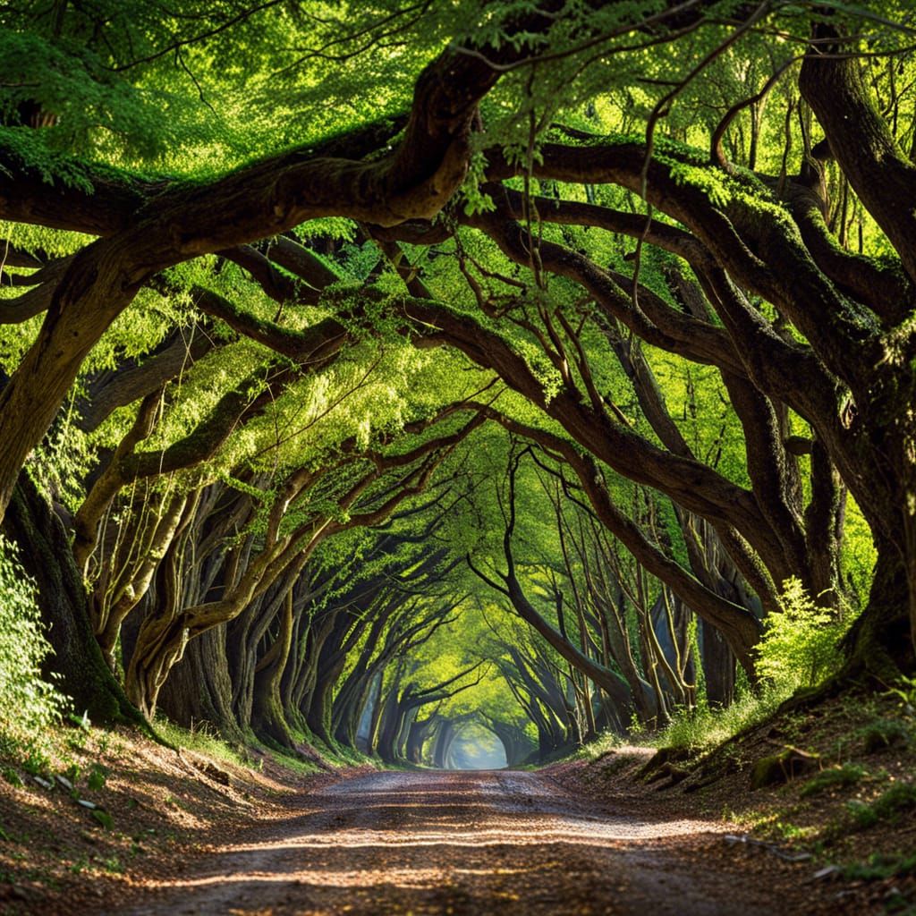 Heavenly Pathway: Detailed Matte Painting