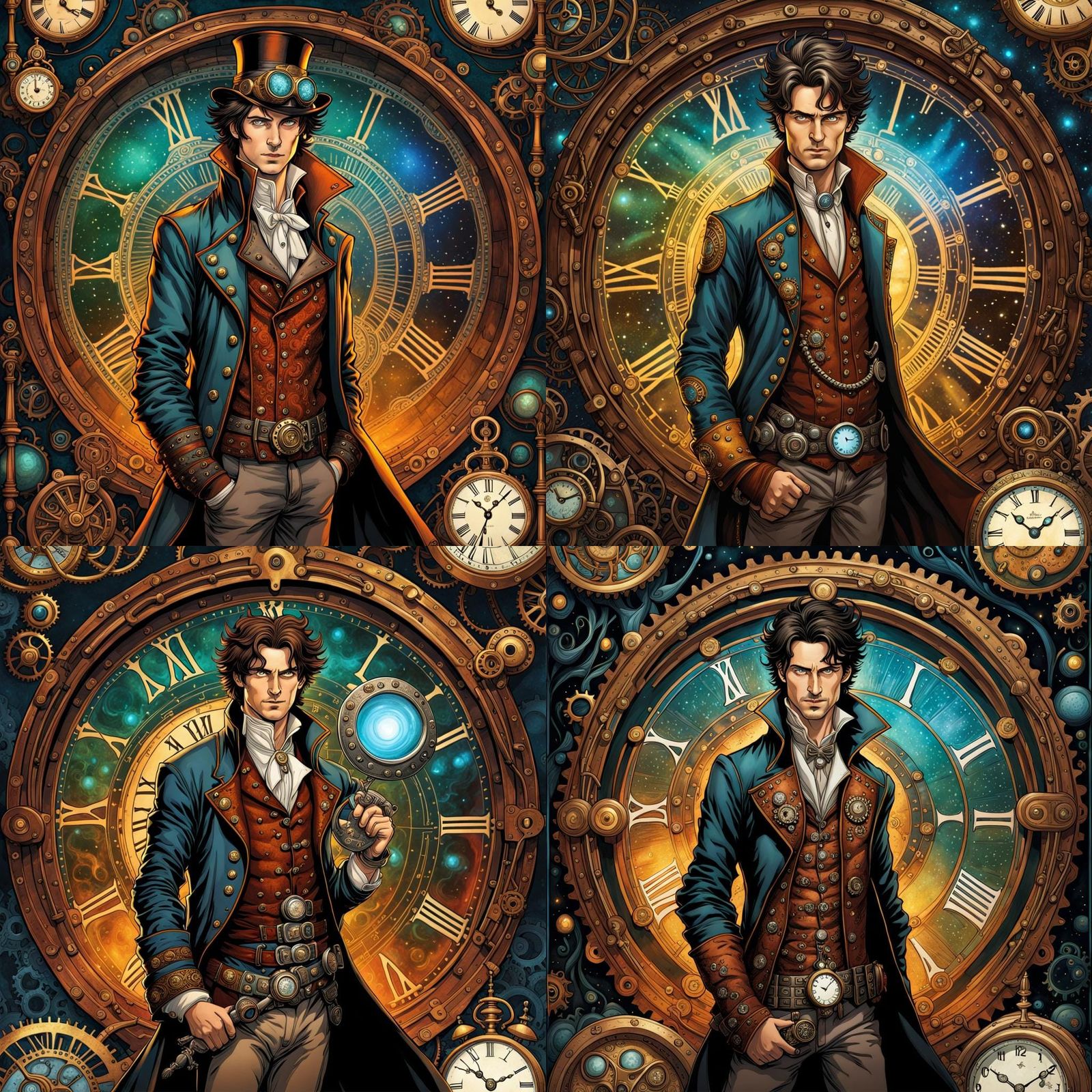Steampunk Harry Dresden in Cosmic Setting