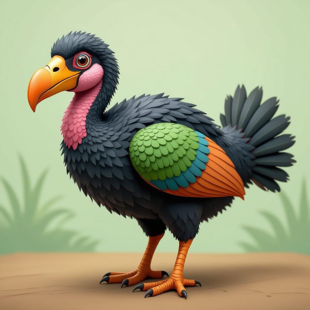 AI Generated Image of a Dodo Bird