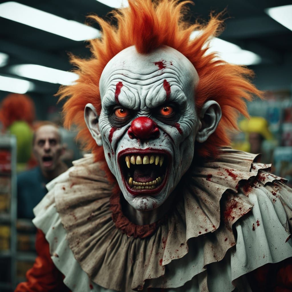 Hyper-Realistic Zombie Monkey Monster Confronts Store Manage...