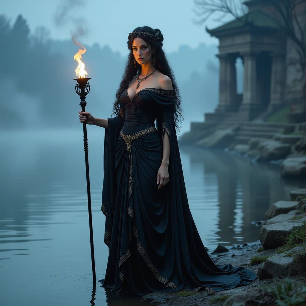 Etruscan River Goddess Letham Reigns Over the Underworld