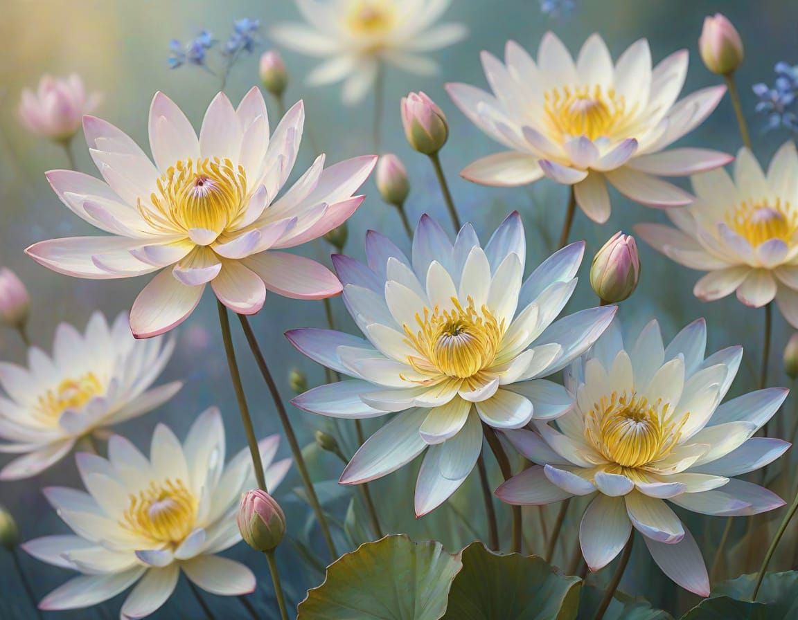 Impressionist Blooms in Soft Focus