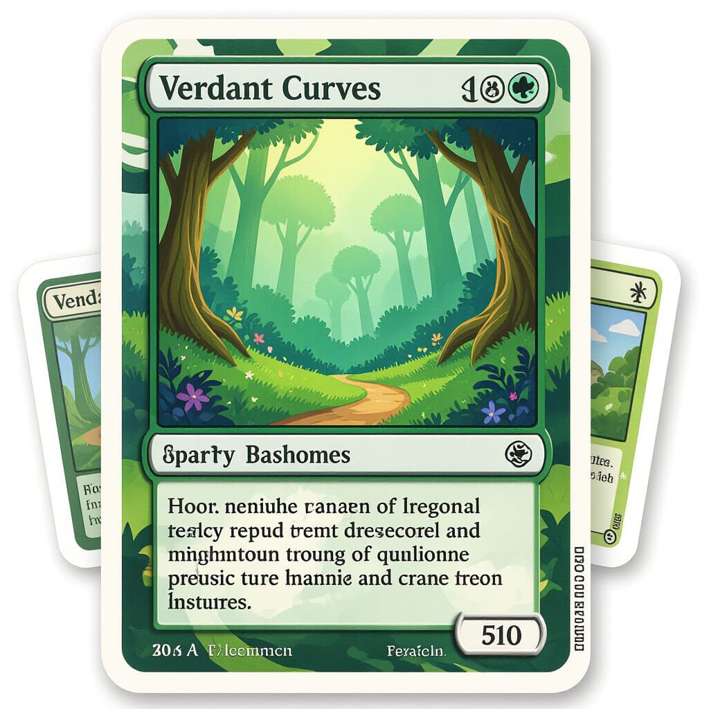 Verdant Curves Magic Trading Card Art