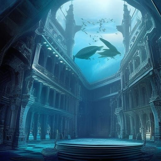 Underwater Time Corridors: A Digital Masterpiece