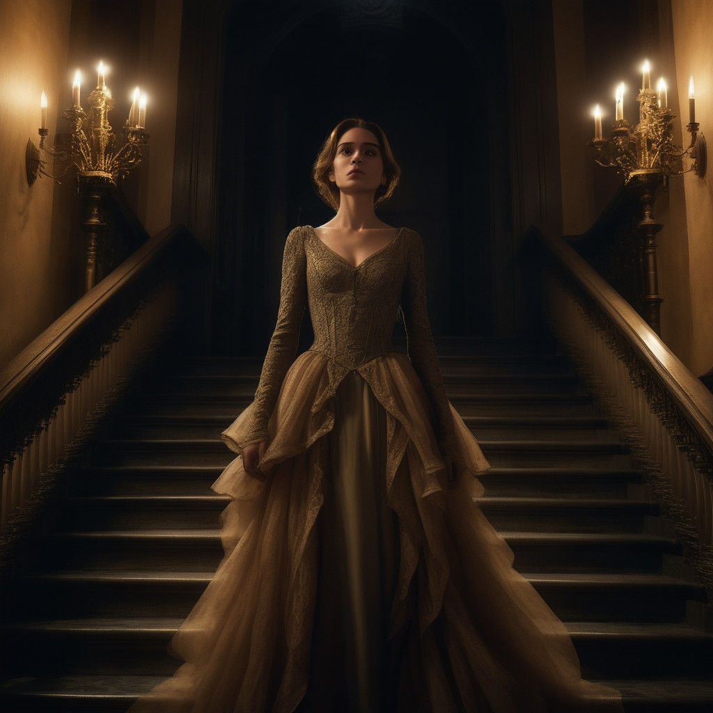 Surreal Grandeur in Cinematic Horror Style