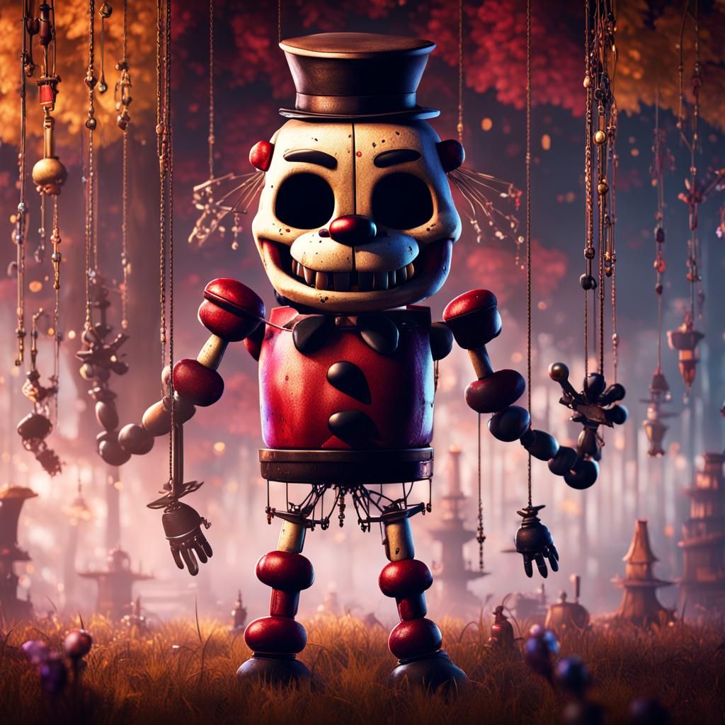 FNAF Marionette Detailed Matte Painting