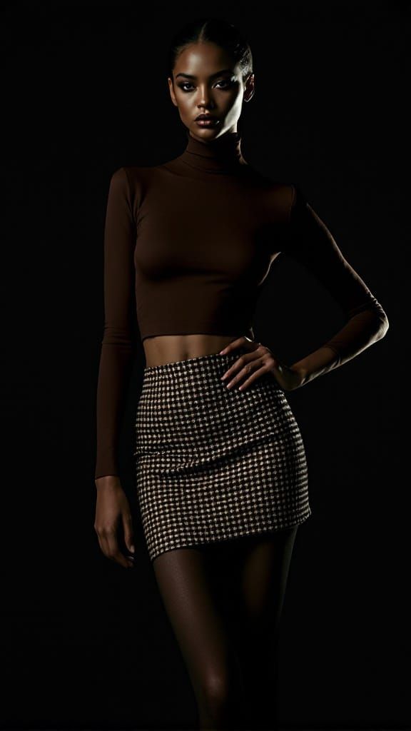 Chiaroscuro Fashion Portrait in Baroque Style