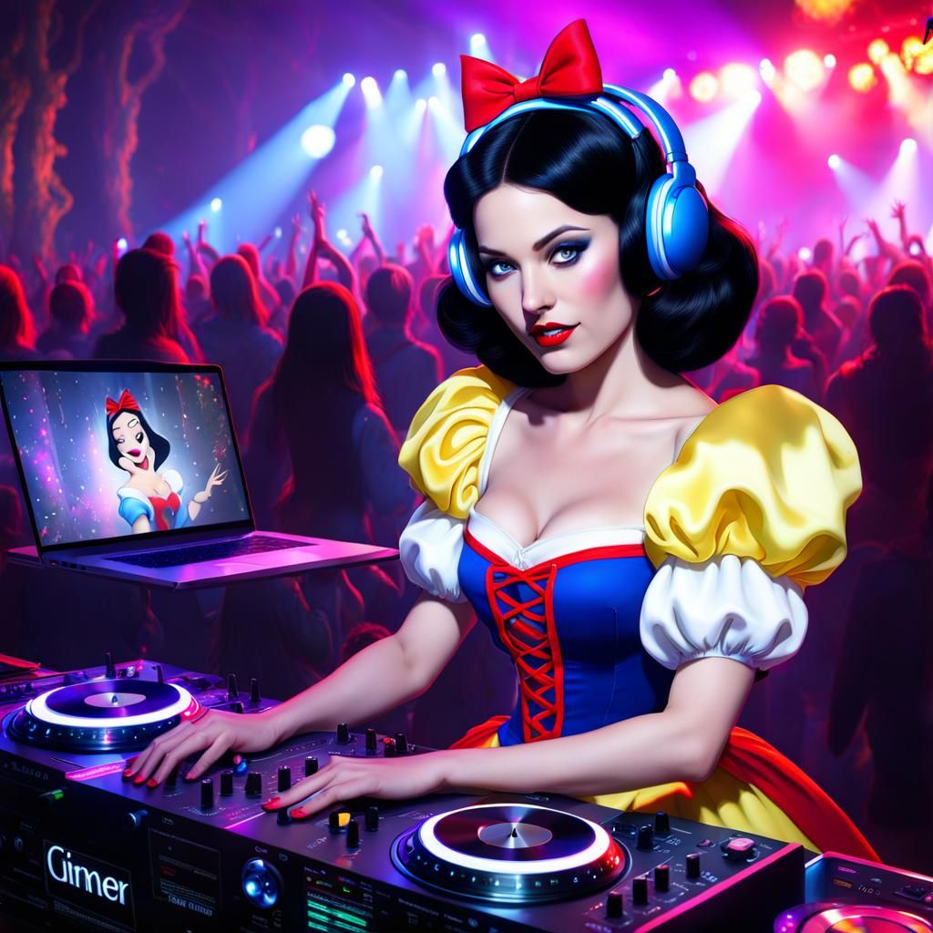 Snow White Rave DJ - The Girl Won't Sleep! ~