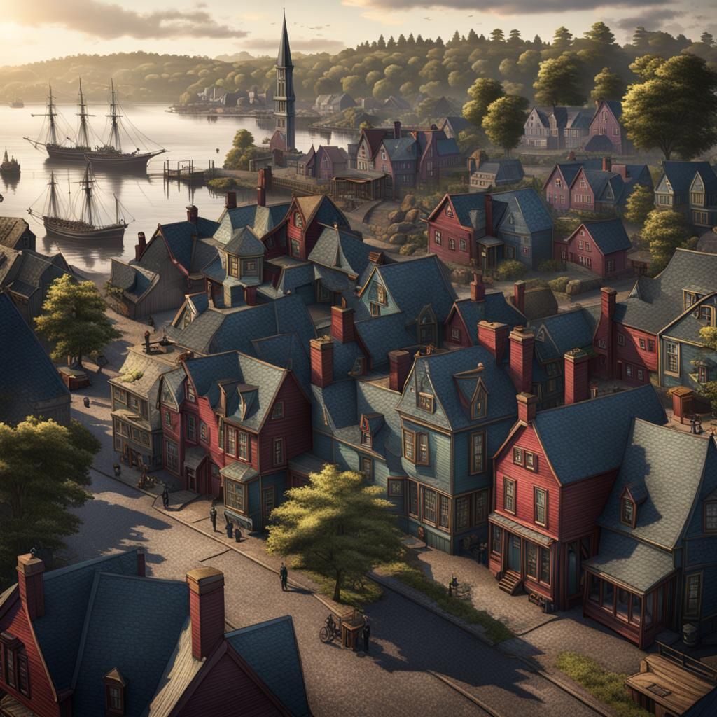 Victorian Lunenburg: Detailed Matte Painting in Unreal Engin...