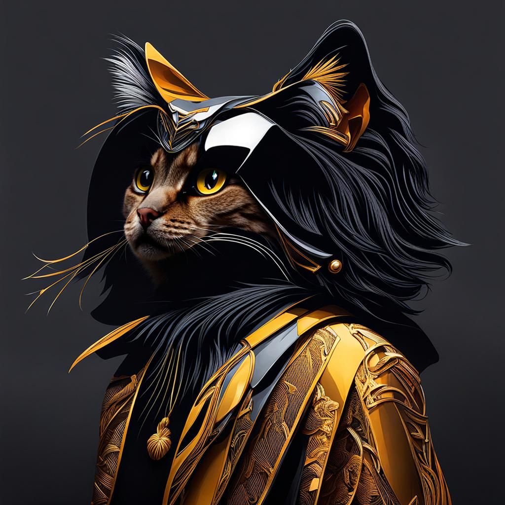 AI Generated Image of a Cat Person