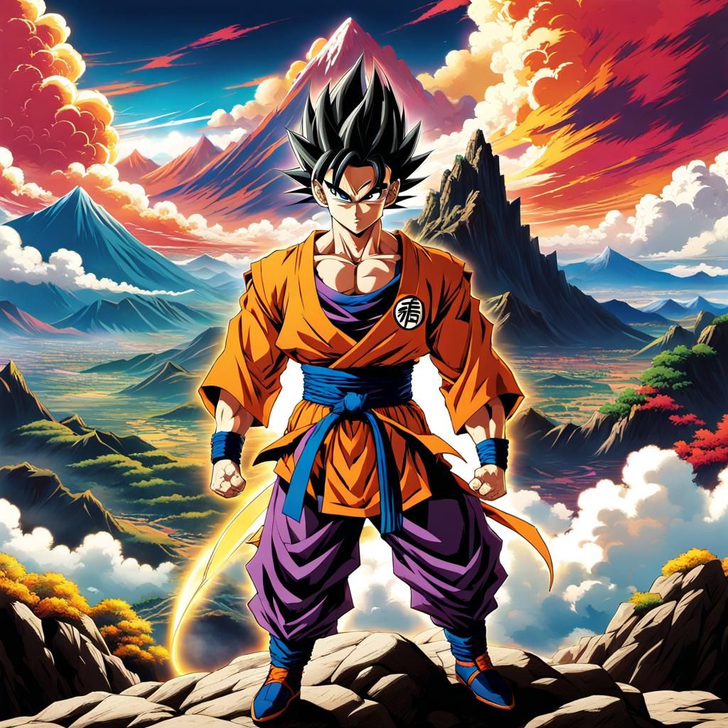 Ultimate Gohan in a Dragon Ball Z Manga Scene