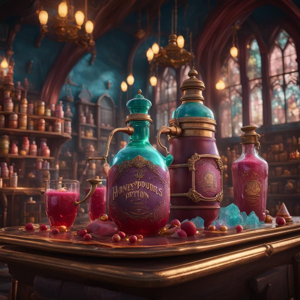 Fantastical Honeydukes Amortentia Potion Concept Art