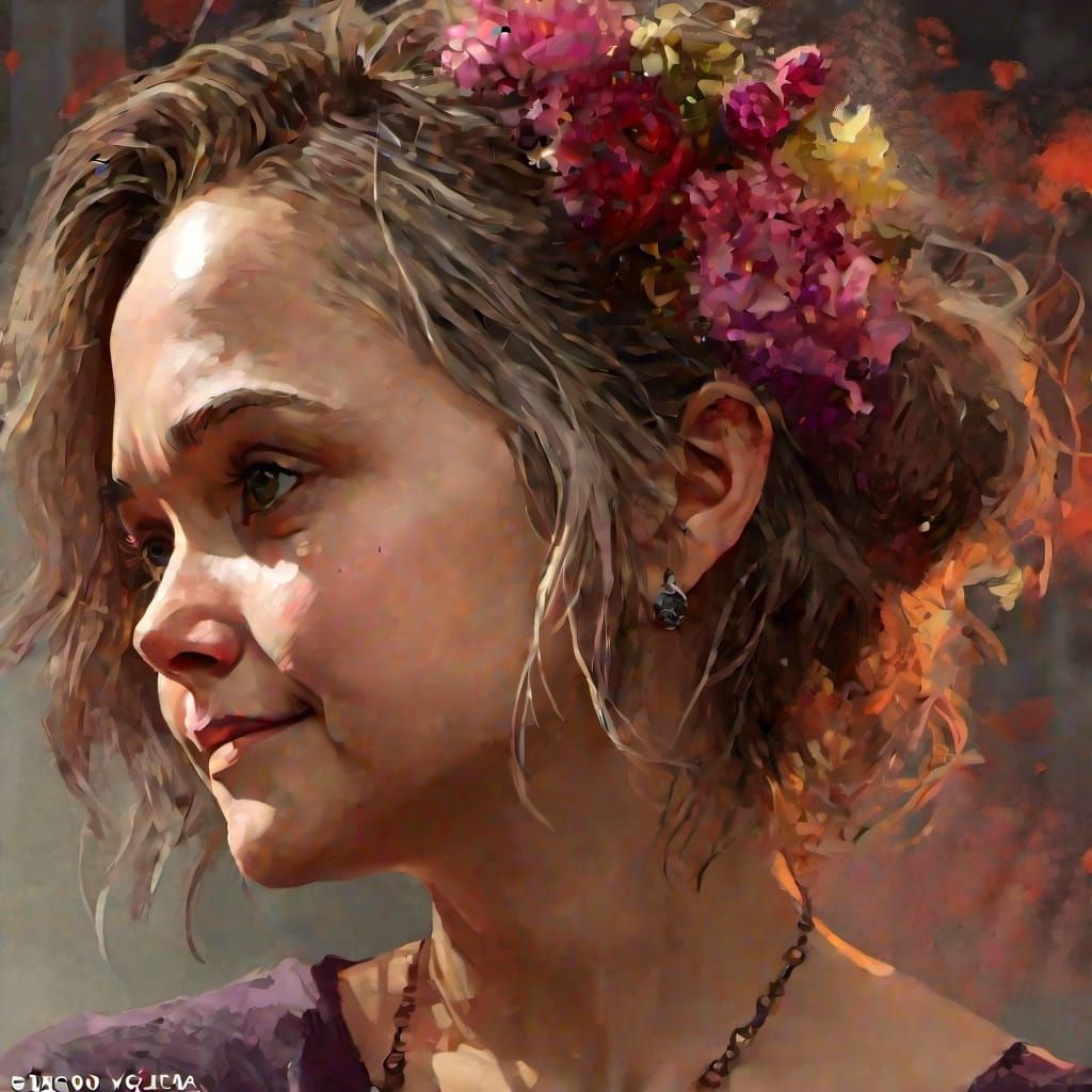 Fantasy Portrait Concept Art in Hyperdetailed Style