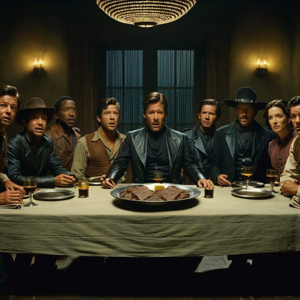 The Magnificent Seven Meet for a Last Supper in Epic Style