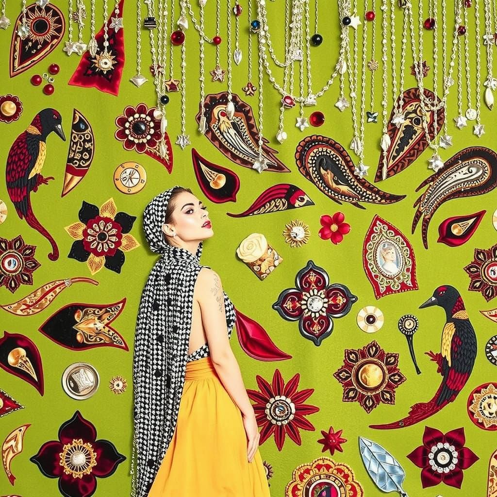 Dazzling Avant-garde Metallic Mosaic