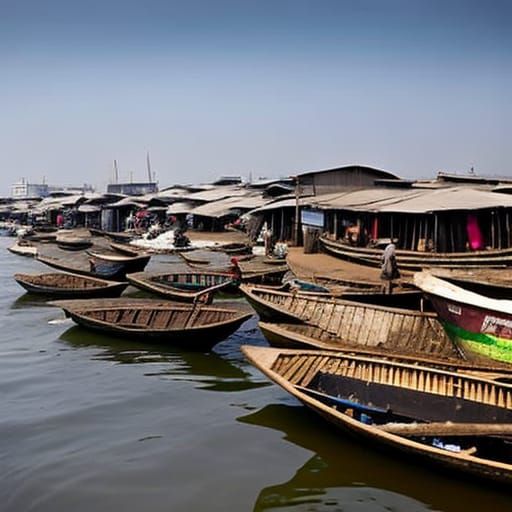 Post-Apocalyptic Underwater View of Makoko, Lagos