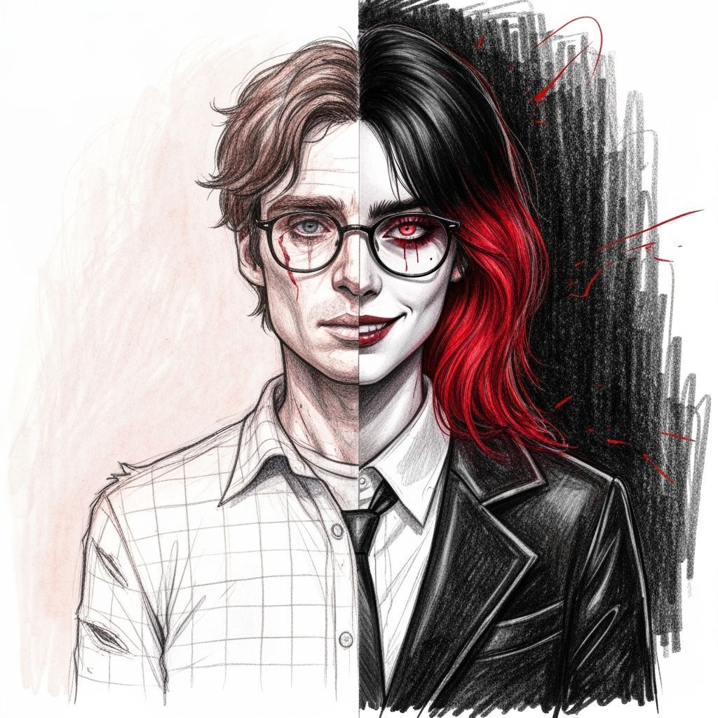 Gothic Croqui Duo: Adam and Bella in Dramatic Pencil Style