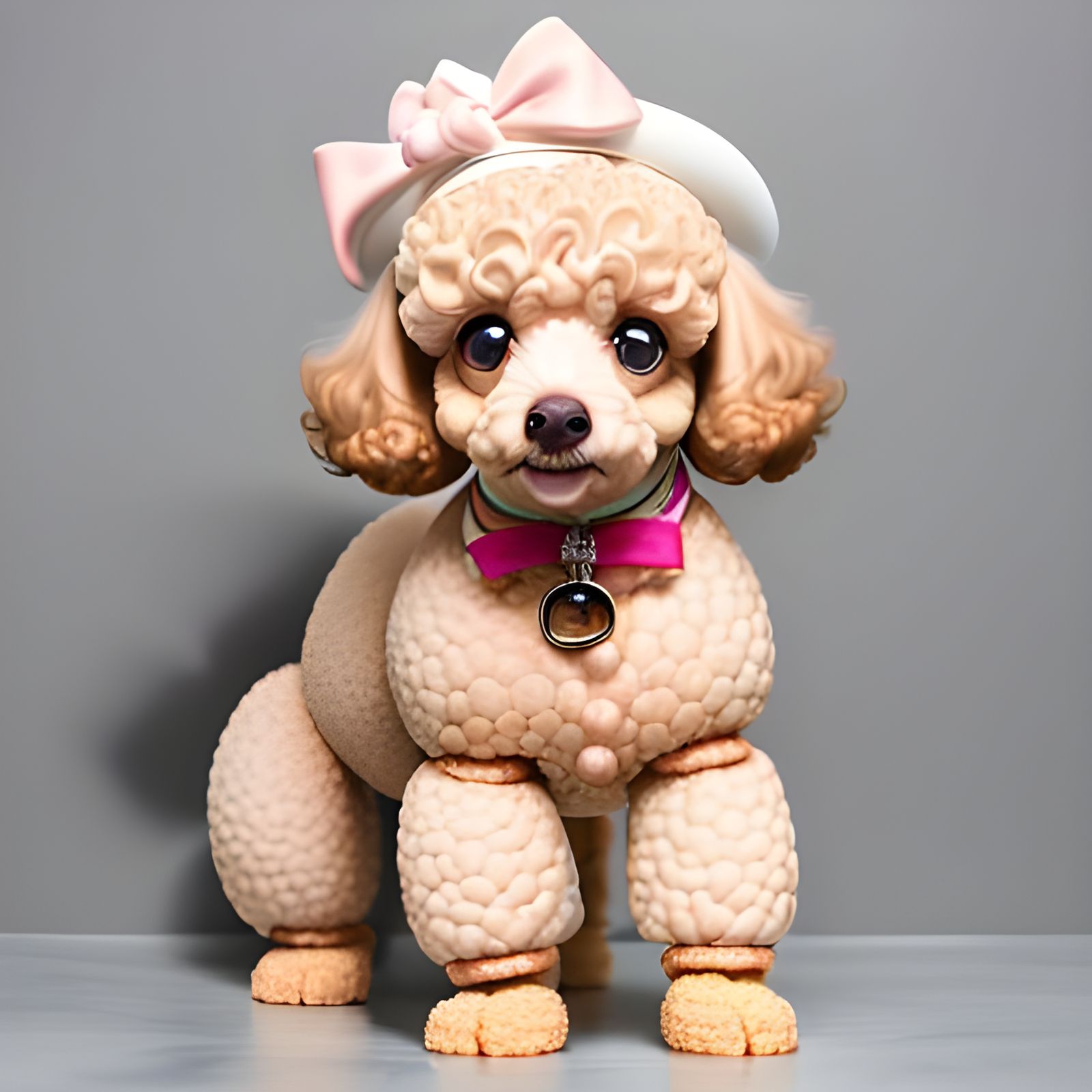 Toy Poodle Covered in Mayonnaise