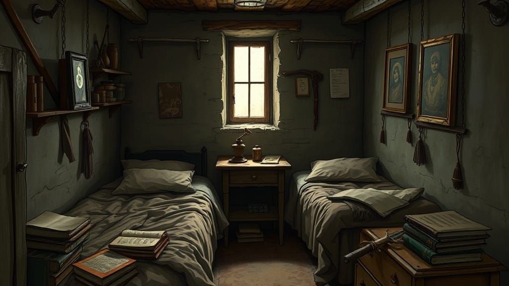 Mystic Dungeon Bedroom in Earthy Tones