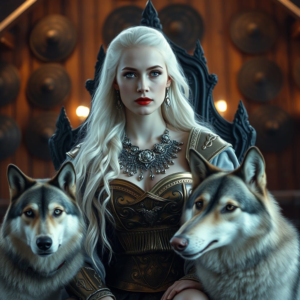 Viking Goddess of Legend in Regal Splendor