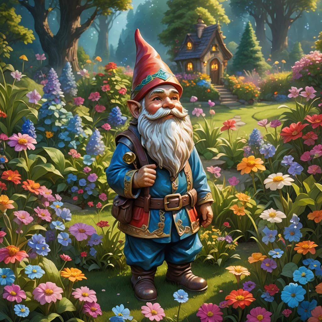 Fantasy Garden Gnome Concept Art