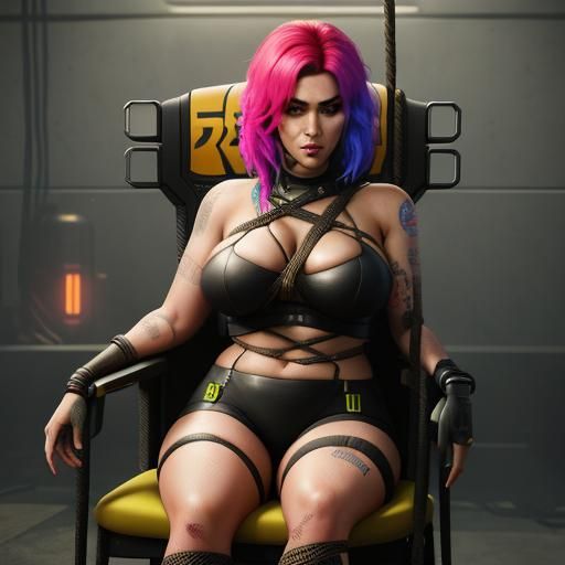 Cyberpunk Spy in Neon Cityscape