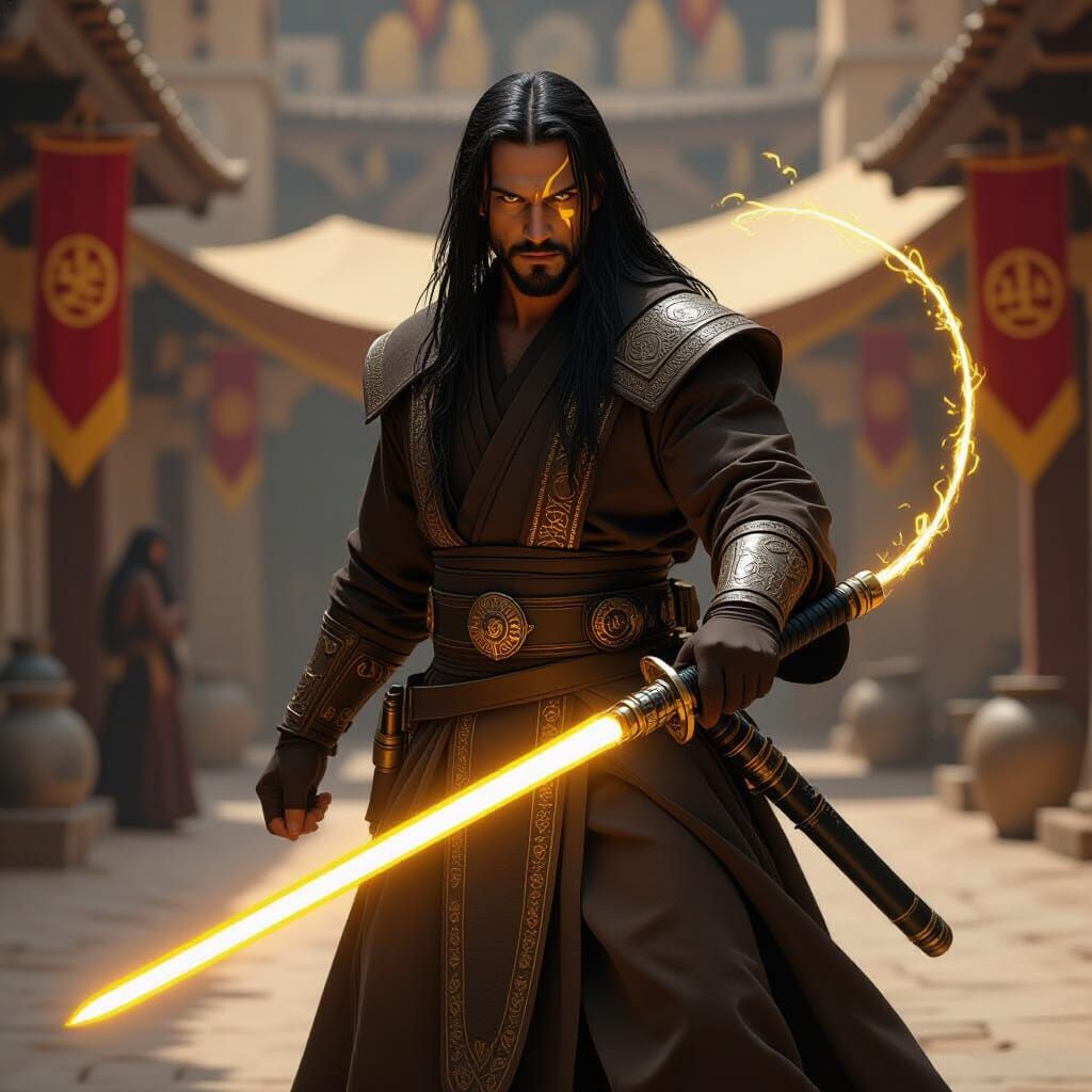 Ottoman Dervish Warrior with Lightsaber