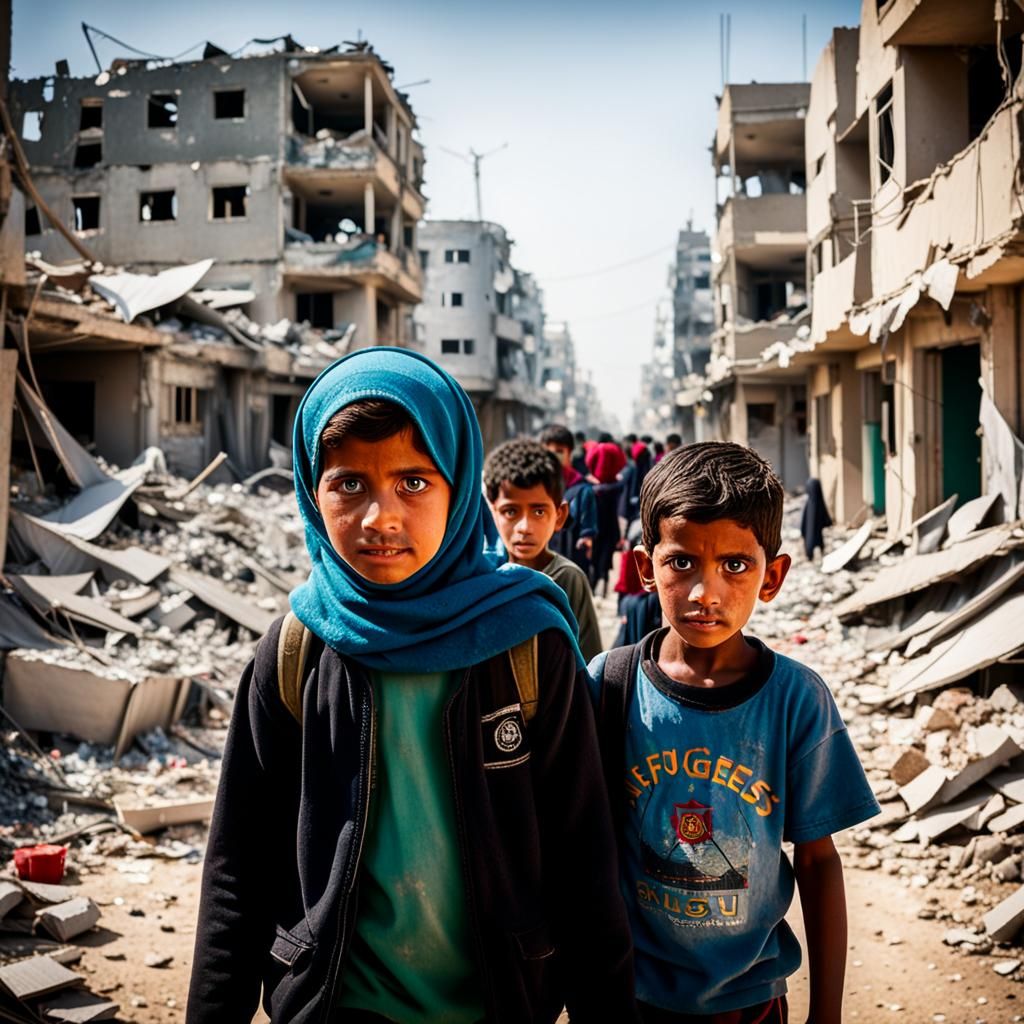 Gaza Refugees in Aftermath: Professional Photography