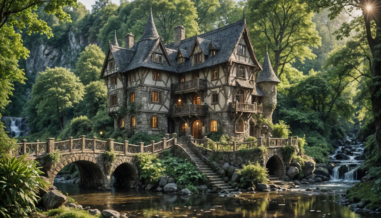 Elven Cottage in Enchanted Forest: Professional Photography