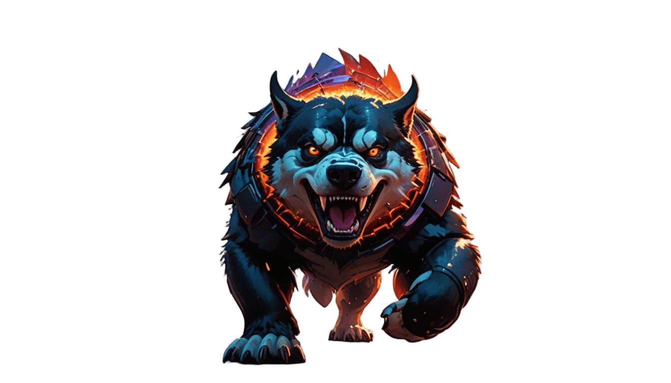 Surreal Demon Dog Leads Giant Penguin Across Busy City Stree...