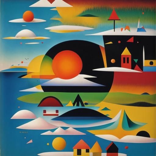 Surreal Floating Islands Inspired by Abstract Art