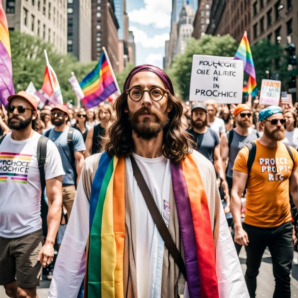 Jesus Loves Every One, duh.