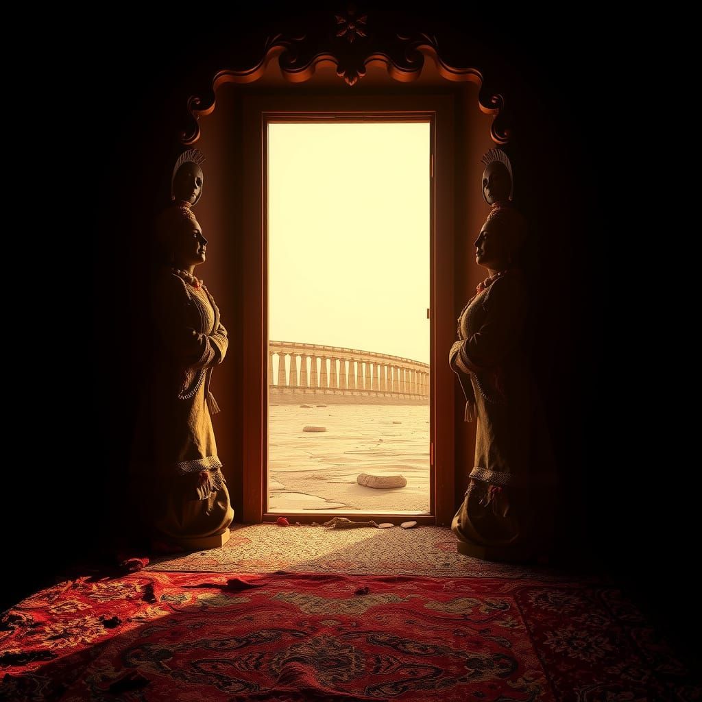 Surreal Open Door in Foot Concept