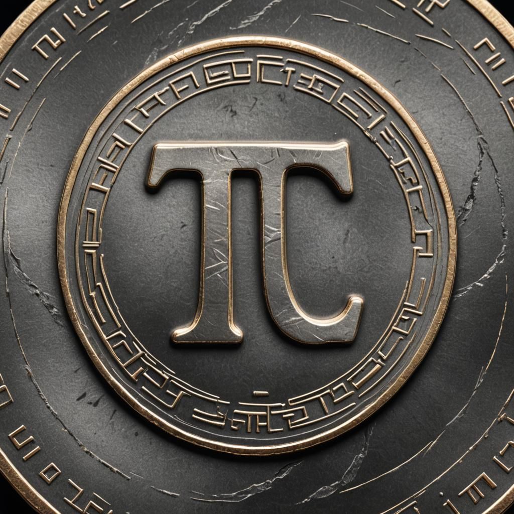 Magnificent Pi Coin in Hyper-Realistic Digital Art