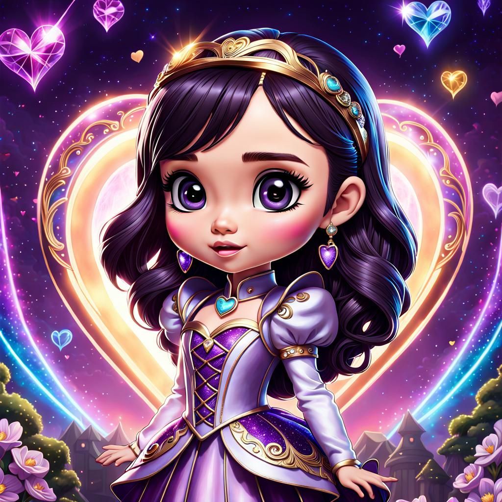 Chibi Sofia Carson star of Purple Hearts