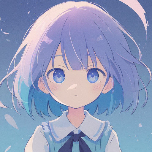 Whimsical Anime Girl with Innocent Features