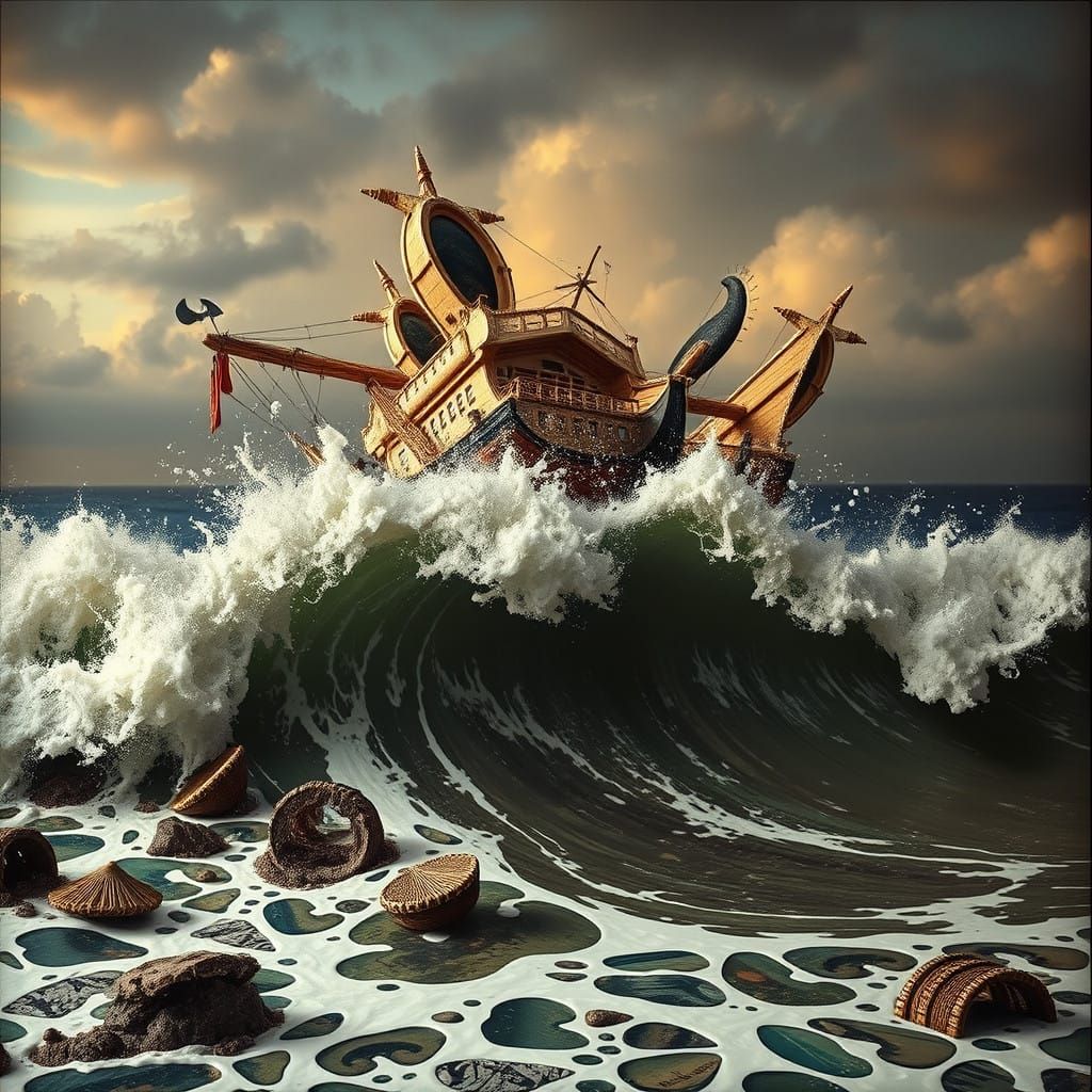 Surrealist Collision of Past and Present