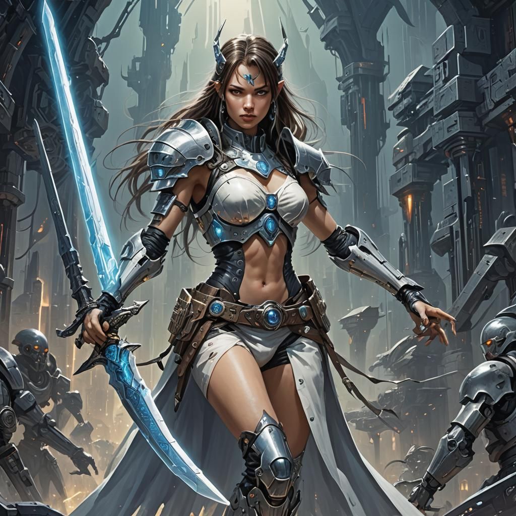 Cybernetic Sword and Sorcery Woman