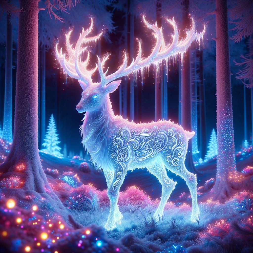 Bioluminescent White Stag