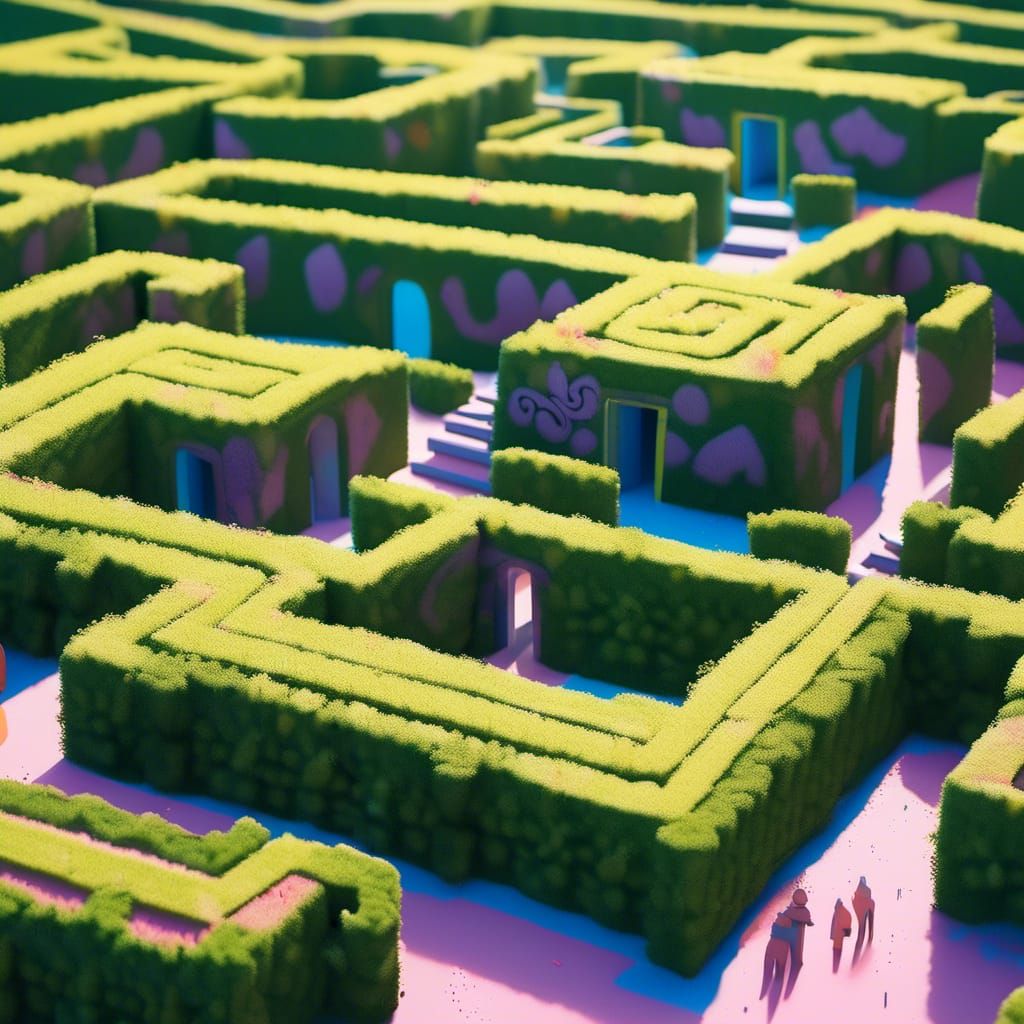 3D Mapped Hedgerow Maze