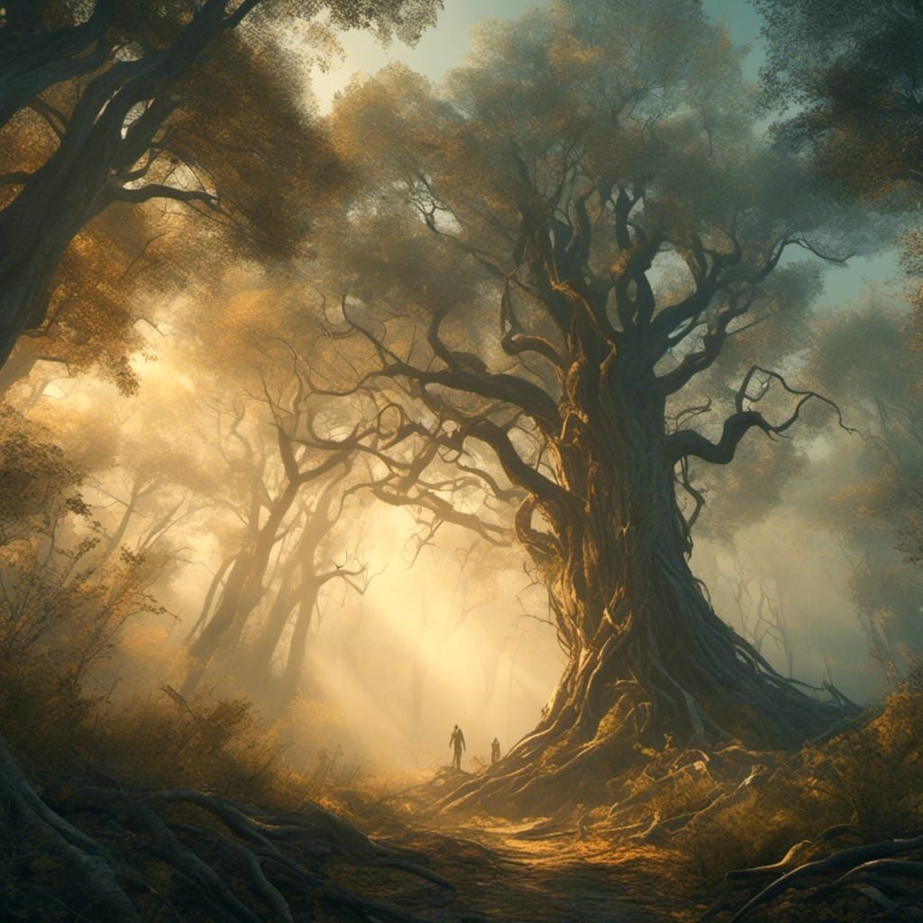 Mysterious Fog Rolls Through Enchanted Forest