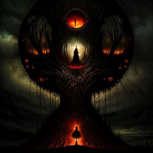 Anguish and Despair in a Digital Matte Painting