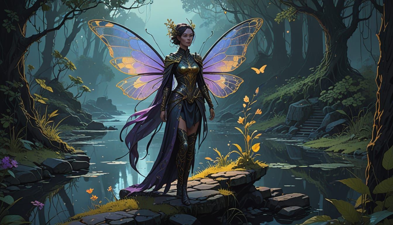 Mystical Pixie Queen in Ethereal Beauty