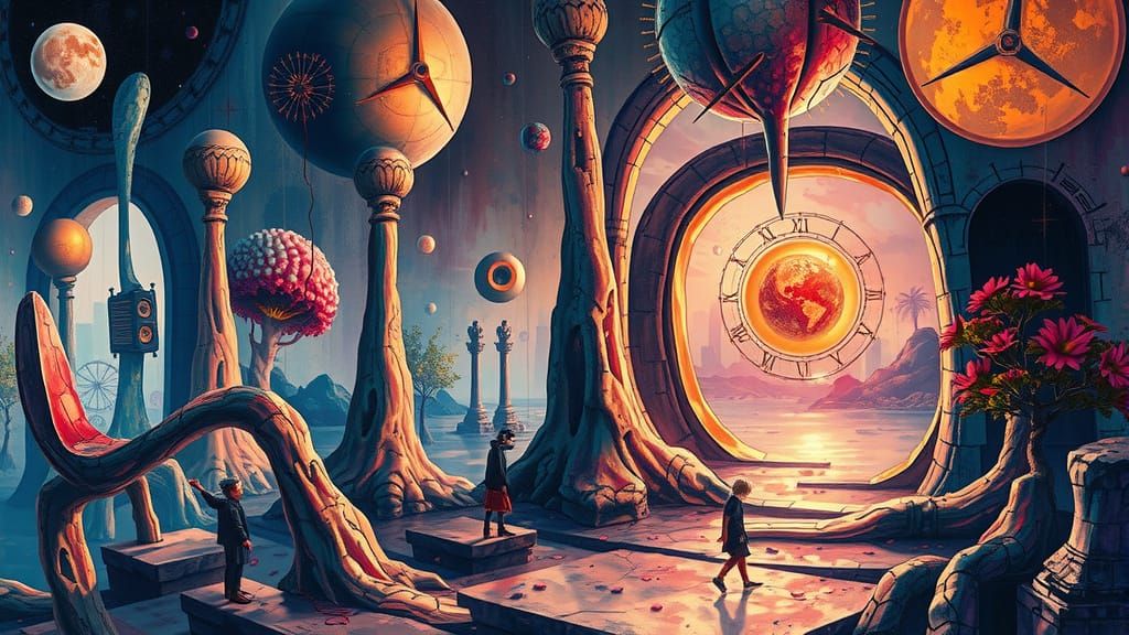 Vibrant Dreamscapes: Cyberpunk Abstractions in Ephemeral Lig...