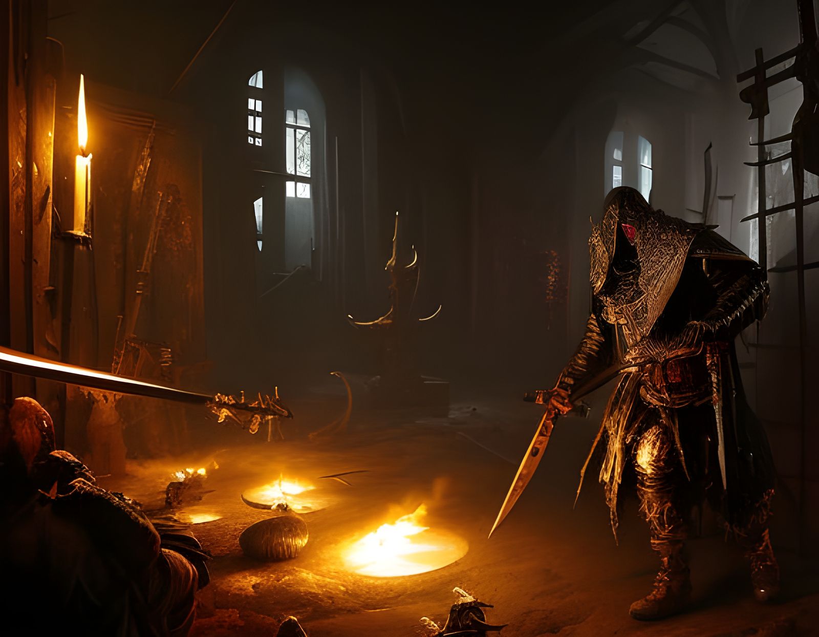 Sinister Medieval Torture Room in Dark Fantasy Style