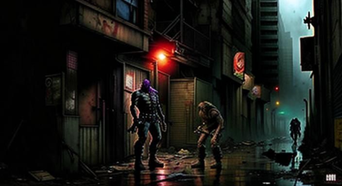 Gritty Inner City Street Art Masterpiece