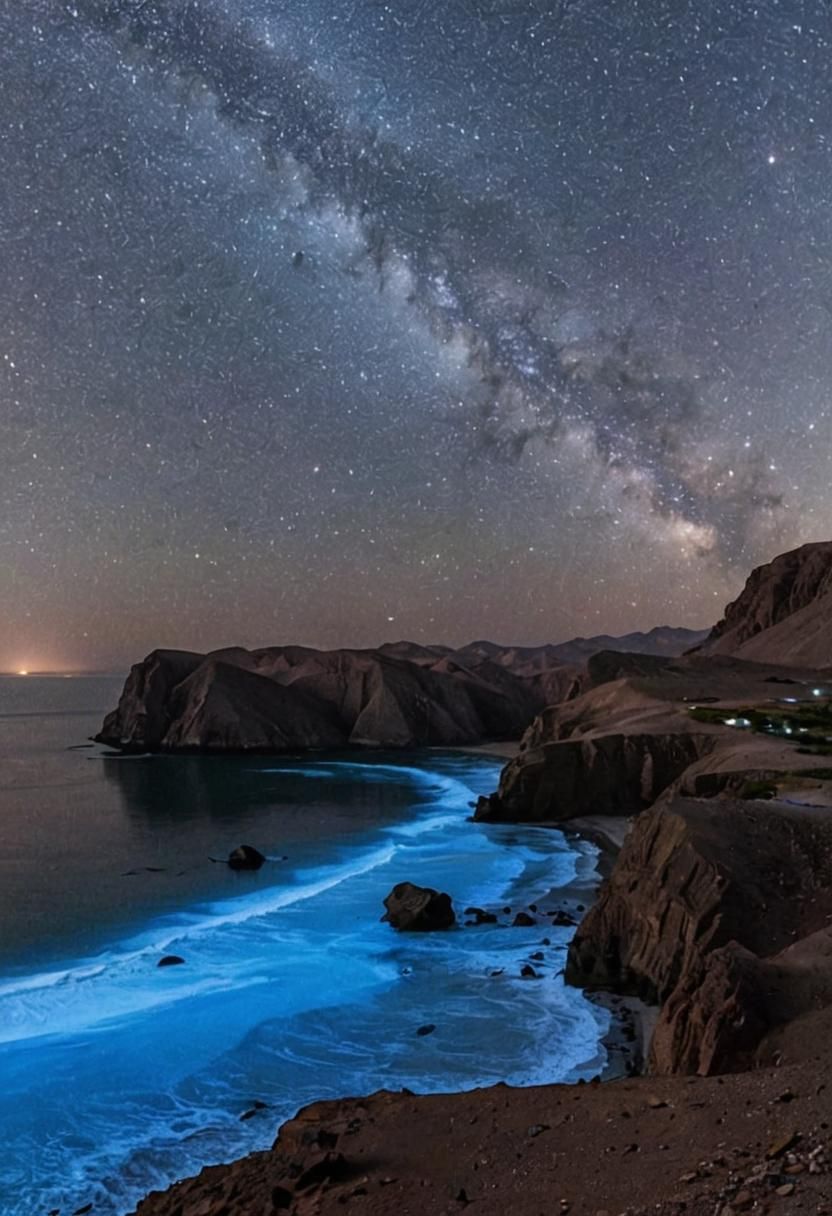 Hormoz Island, Iran at Night